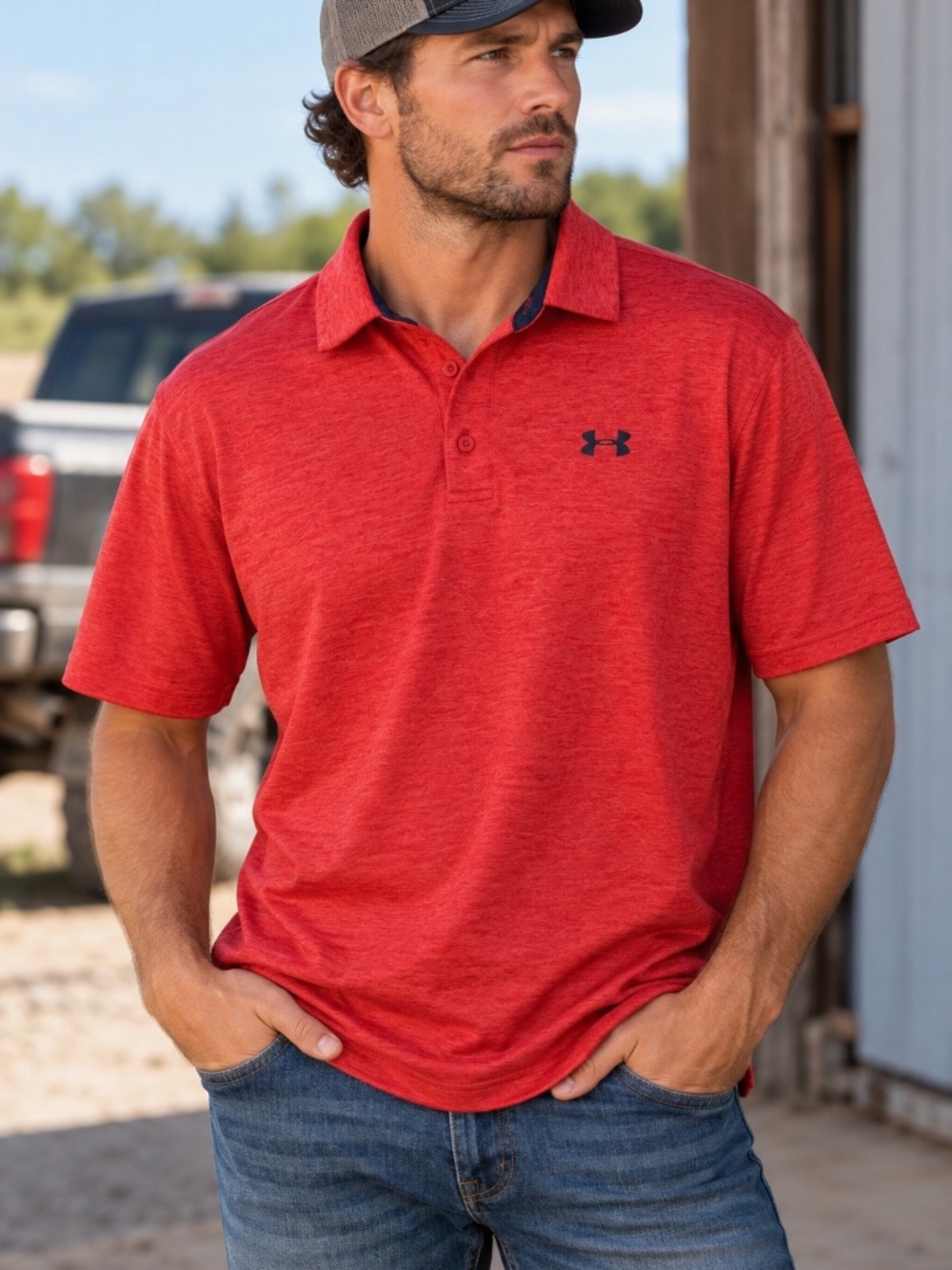 Under Armour Polo Shirt Mens Size Large The Playoff Polo Heatgear Golf Hiking